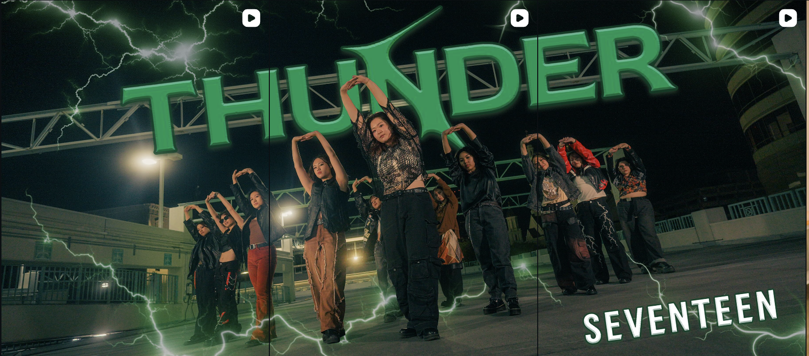 Three-post grid layout, Thunder cover